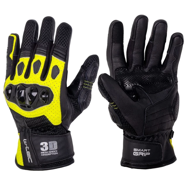 W-TEC Janstur Motorrad-Handschuhe - schwarz-fluo
