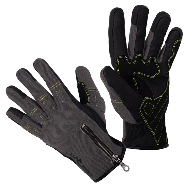 W-TEC Wavniko Sommer-Moto-Handschuhe - grau - grau
