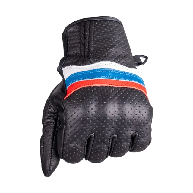 W-TEC Laudero Sommer-Motorradhandschuhe aus Leder - schwarz
