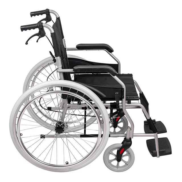 Mechanischer Klapprollstuhl inSPORTline Jakesully, leicht, mit hellen Rädern • 13 kg • bis 100 kg