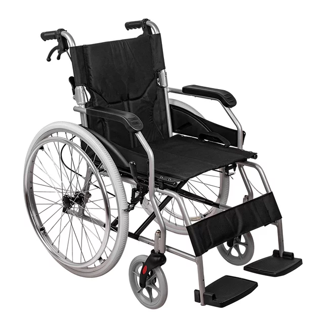 Mechanischer Klapprollstuhl inSPORTline Jakesully, leicht, mit hellen Rädern • 13 kg • bis 100 kg