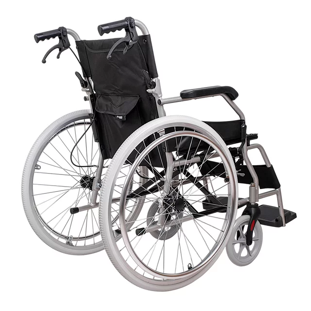 Mechanischer Klapprollstuhl inSPORTline Jakesully, leicht, mit hellen Rädern • 13 kg • bis 100 kg