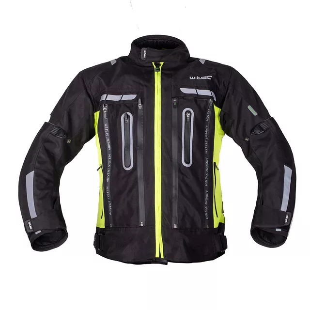 W-TEC Gelnair EVO Motorradjacke - schwarz-fluo - schwarz-fluo