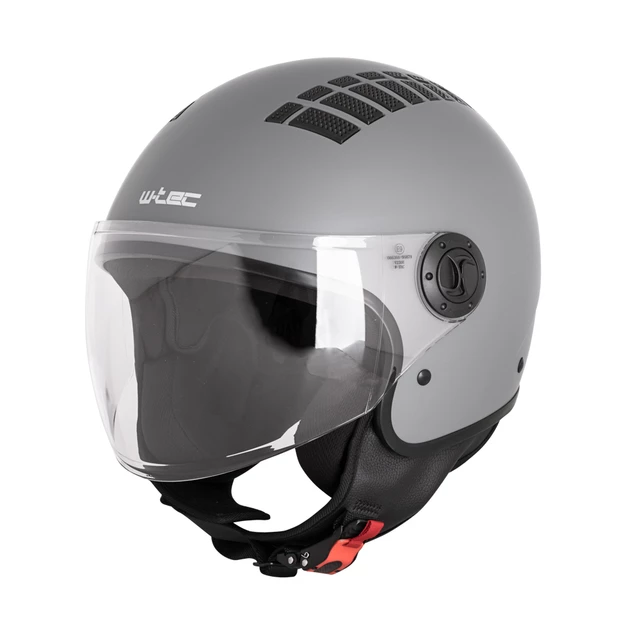 W-TEC Baraldo Open Helm - mattschwarz - matt grau