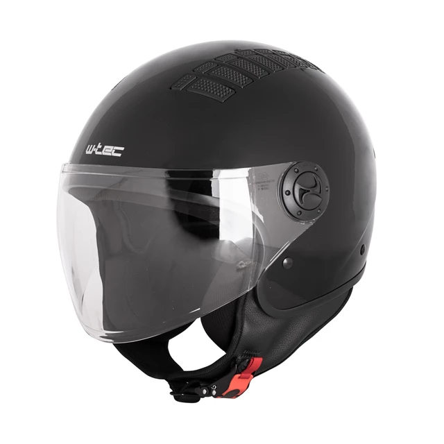 W-TEC Baraldo Open Helm - mattschwarz - schwarz glänzend
