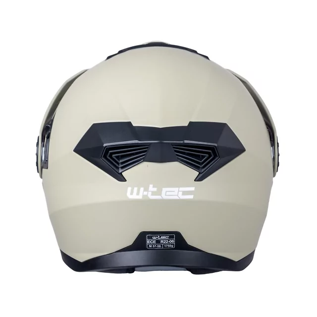 W-TEC Biscaia P/J aufklappbarer Enduro-Helm - béžová matná