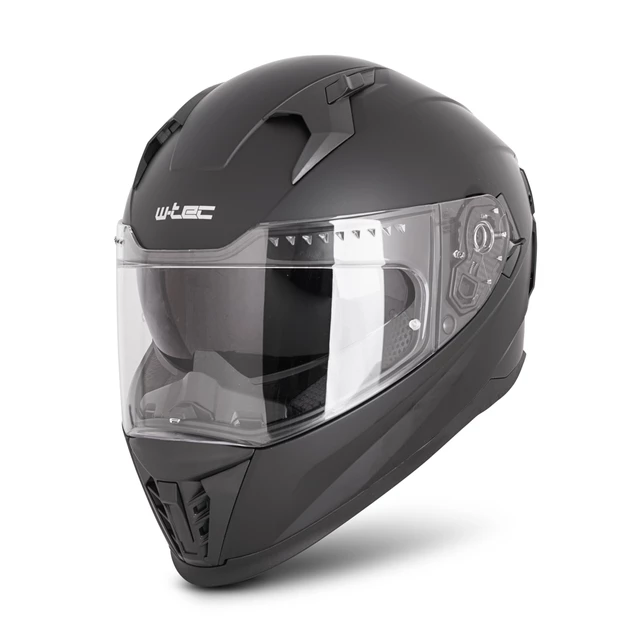 W-TEC Burgosa Reise-Helm - weiß glänzend - mattschwarz
