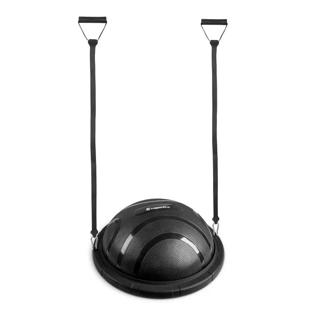 inSPORTline Dome Edge Balancematte mit Gummiexpandern 100 cm / 4,6 kg - rot-schwarz - schwarz