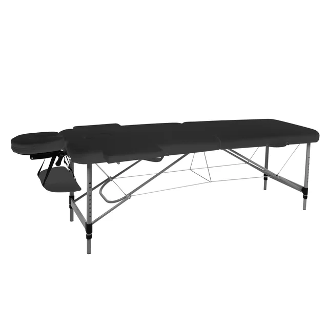 Massageliege inSPORTline Morrani 186x60x62,5-85,5 cm 2-teilig Aluminium - cremefarbe