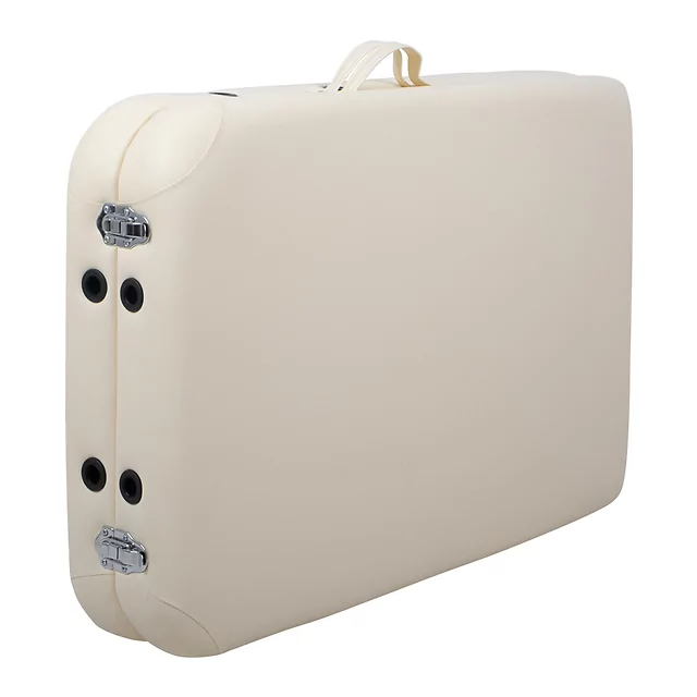 Massageliege inSPORTline Morrani 186x60x62,5-85,5 cm 2-teilig Aluminium - cremefarbe