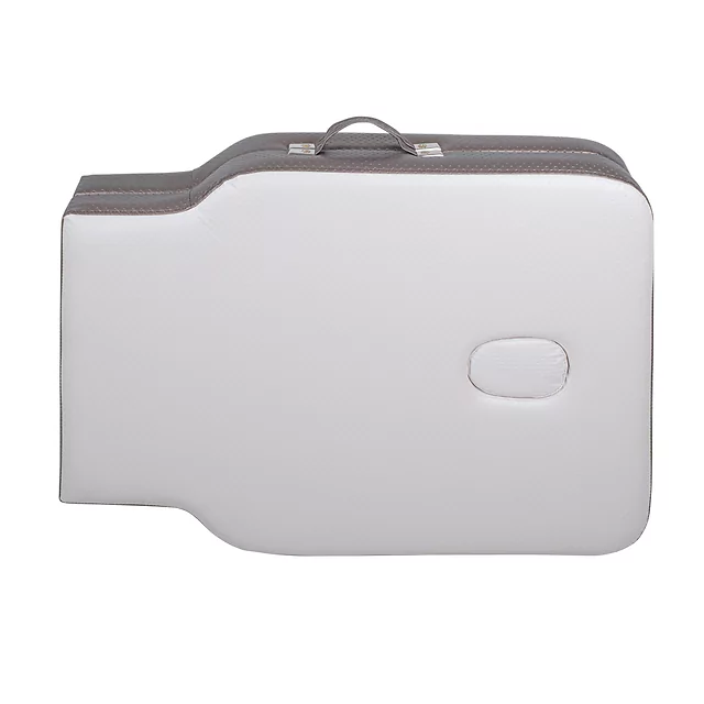 Massageliege inSPORTline Kiyora 186x70x62,5-85,5 cm 2-teilig Aluminium - weiß-grau