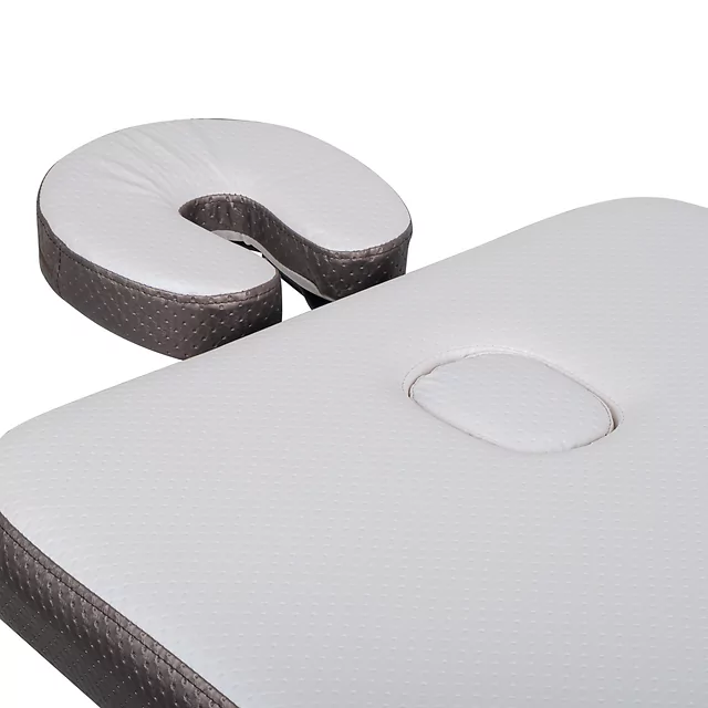 Massageliege inSPORTline Kiyora 186x70x62,5-85,5 cm 2-teilig Aluminium - weiß-grau