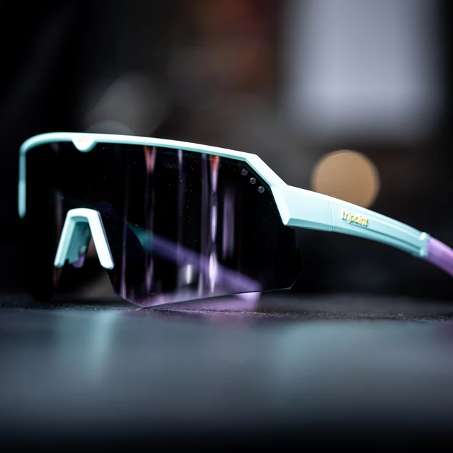 Sport-Sonnenbrille Tripoint Trerikesröset - Turquoise Smoke /w Pink Multi Cat.3