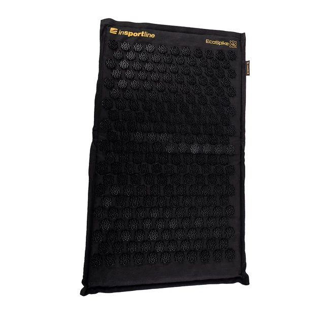 Akupressurmatte und Kissen inSPORTline EcoSpike - Schwarz - Gold