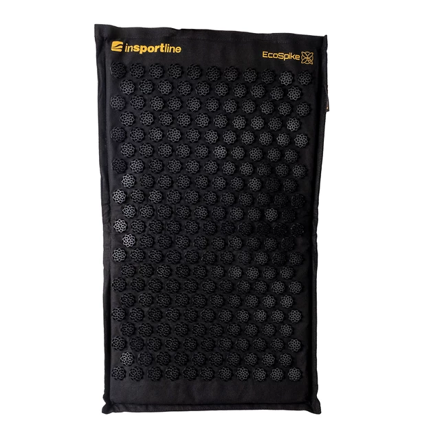 Akupressurmatte und Kissen inSPORTline EcoSpike - Schwarz - Gold