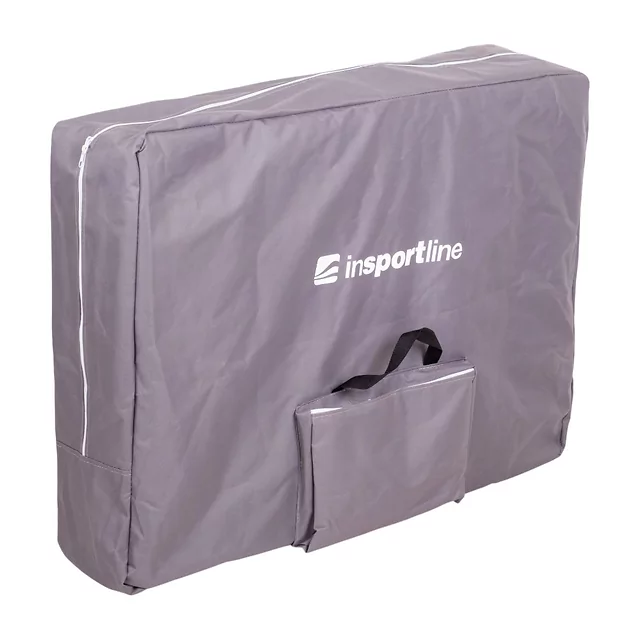 Massageliege inSPORTline Kiyora 186x70x62,5-85,5 cm 2-teilig Aluminium - weiß-grau