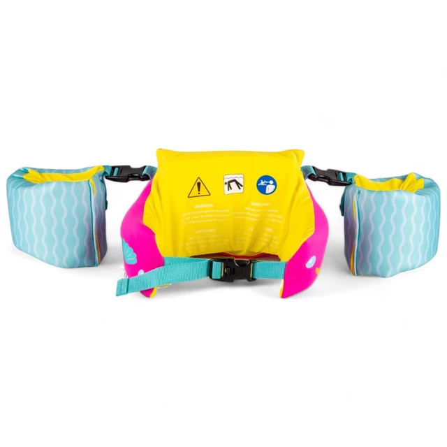 Kinder Schwimmtop mit Ärmeln 2in1 inSPORTline Banarito - rosa