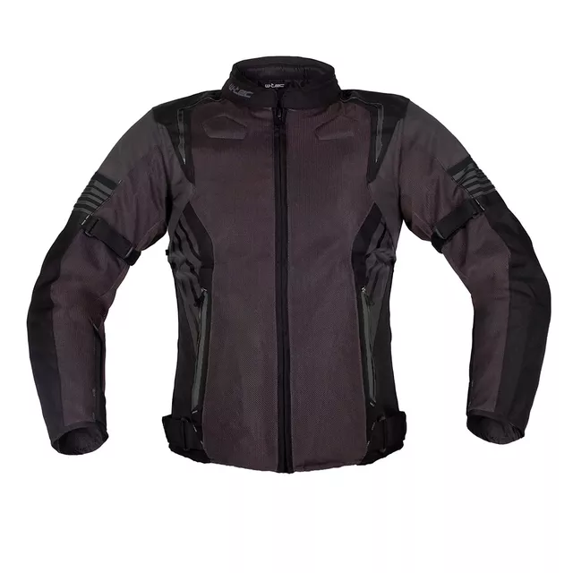 W-TEC Pelyes Sommer-Moto-Jacke - šedá-fluo - grau