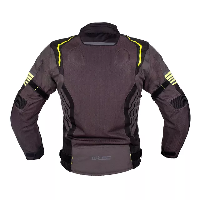 W-TEC Pelyes Sommer-Moto-Jacke - šedá-fluo