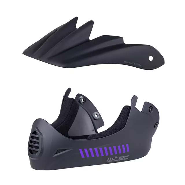 W-TEC Campanero Noir Violet Downhill-Helm