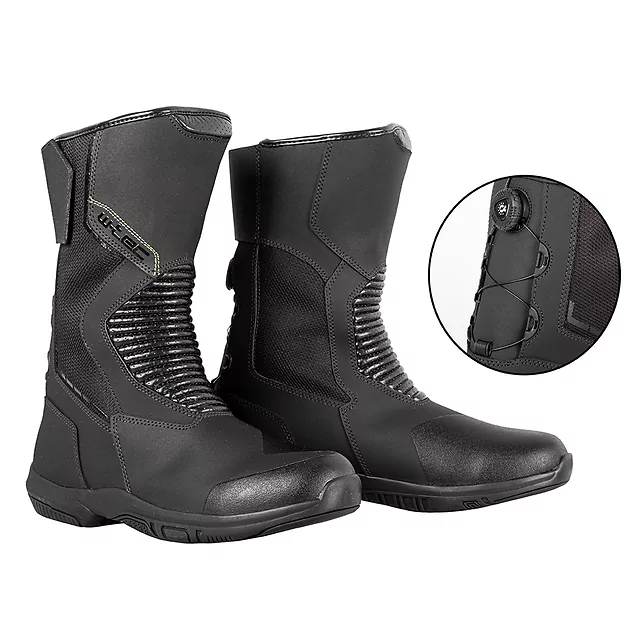 W-TEC Boarto Motorradstiefel - schwarz - schwarz