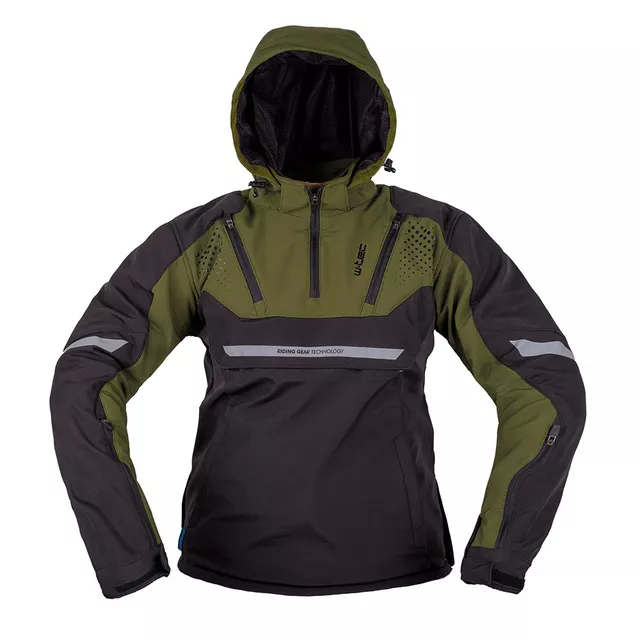 W-TEC Annorack Herren Softshell-Motojacke - khaki-schwarz - khaki-schwarz