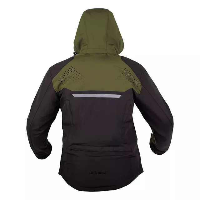 W-TEC Annorack Herren Softshell-Motojacke - khaki-schwarz