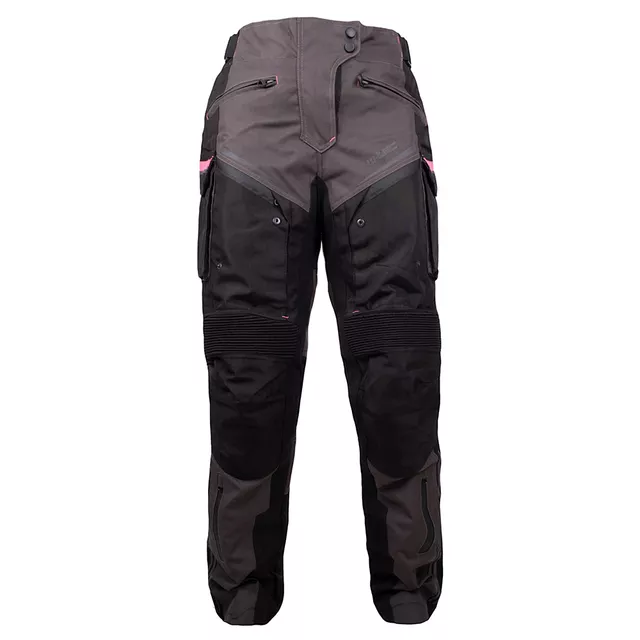 W-TEC Barbata Damen-Motorradhose - černo-šedo-růžová