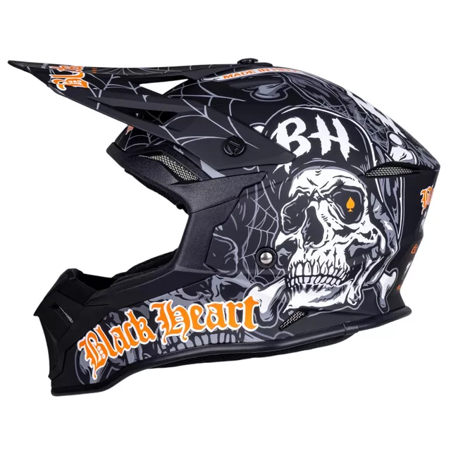 W-TEC Black Heart Harzdorf Motocross-Helm - schwarz