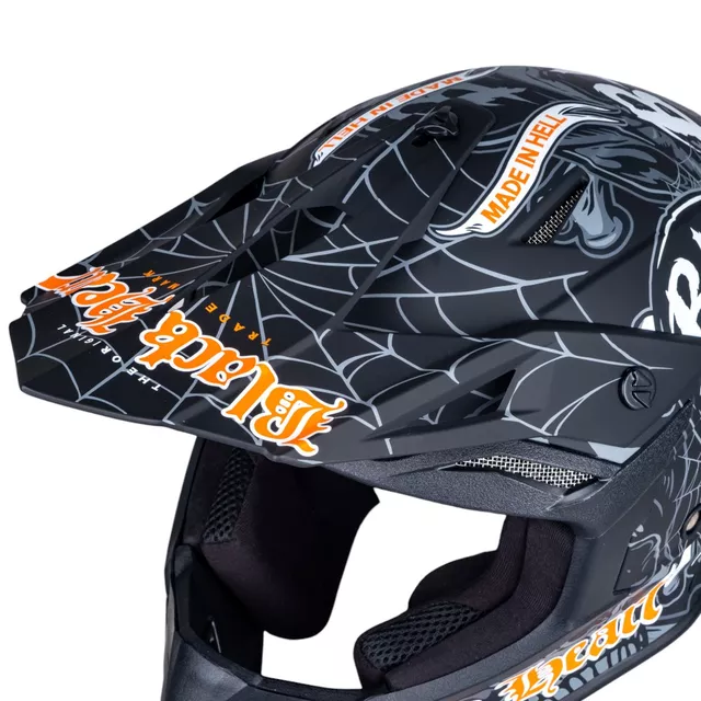 W-TEC Black Heart Harzdorf Motocross-Helm - schwarz