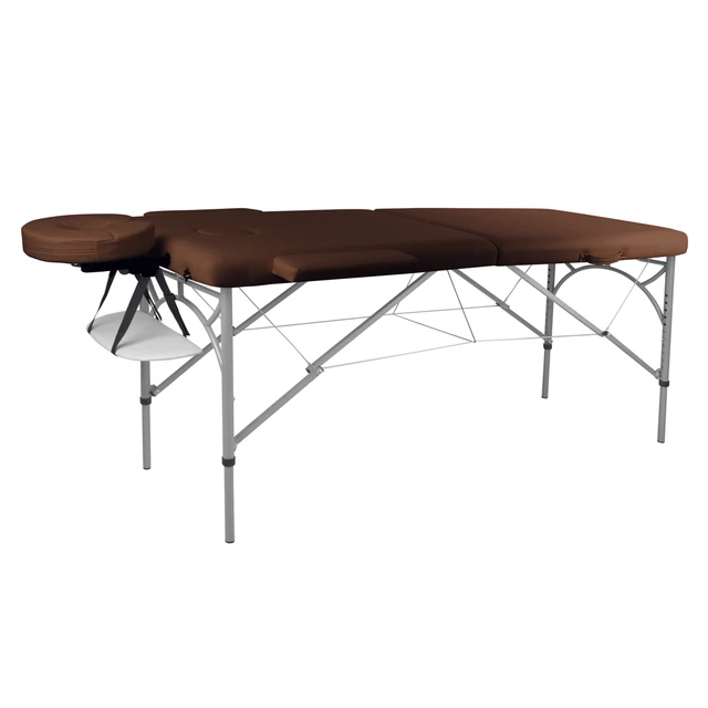 inSPORTline Tamati Massagetisch 2-teilig aus Aluminium - schwarz - braun