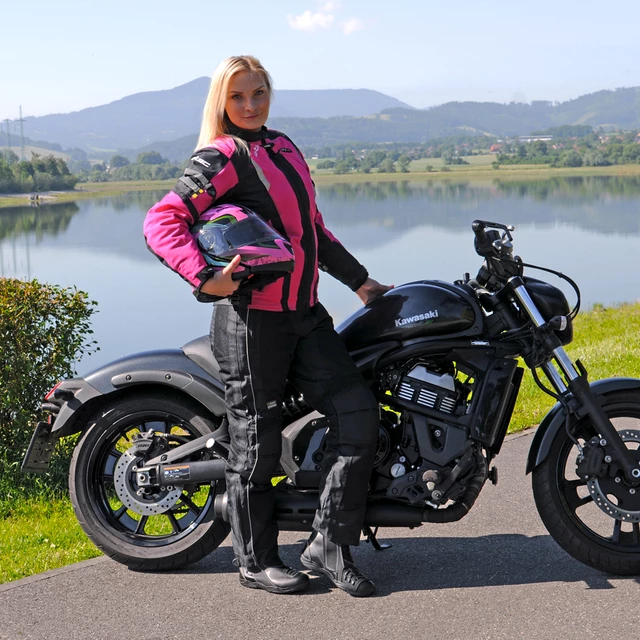 W-TEC Alenalla NF-2410 Damen Softshell Motorradjacke - schwarz-rosa