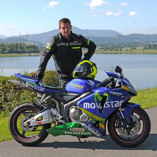 W-TEC Meltsch NF-2301 Herren Motorradjacke - Neon grün-schwarz