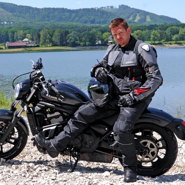 W-TEC Crushberg GID-16022 Herren Motorradhandschuhe - schwarz