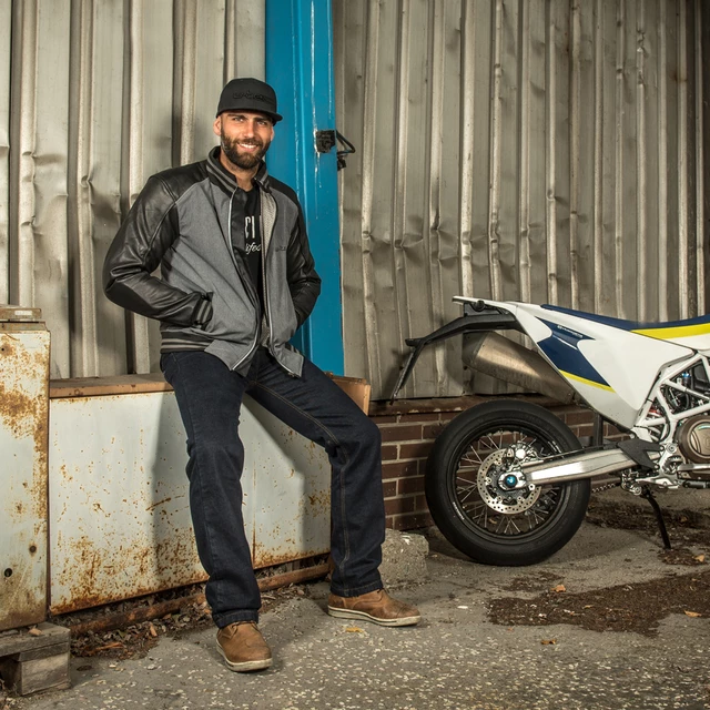 W-TEC Resoluto Herren Motorradjeans - blau