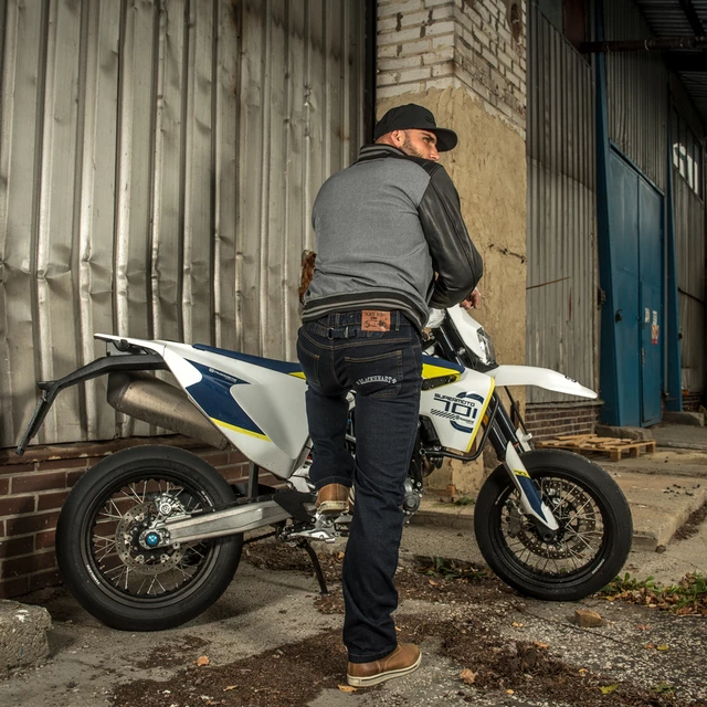 W-TEC Resoluto Herren Motorradjeans - blau