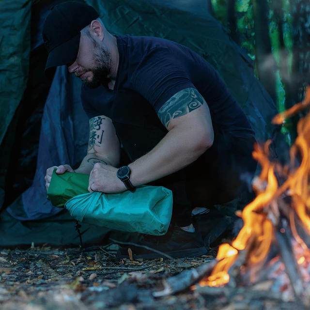 Aufblasbare Matte inSPORTline Jurre 196x58x6 cm - grau