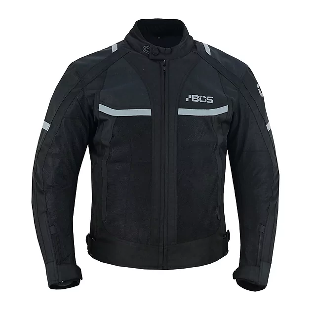 Herren-Sommer-Motojacke BOS Libera - schwarz