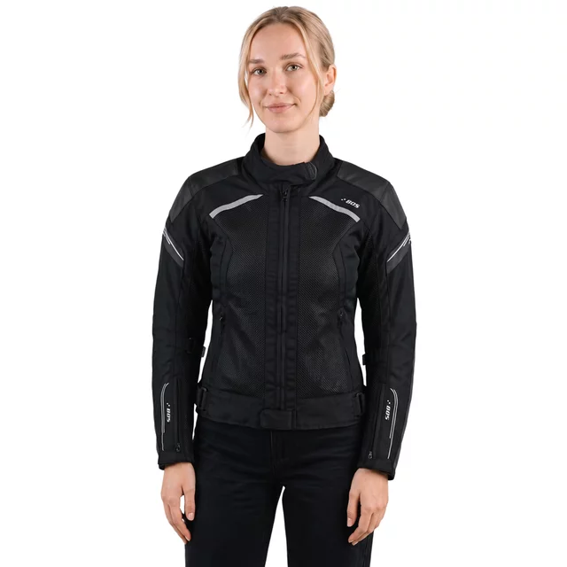 Damen Sommer Textil-Motojacke BOS Aylin - silber-grau