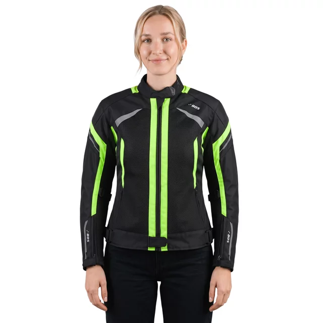 Damen Sommer Textil-Motojacke BOS Aylin - silber-grau