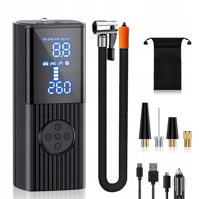 inSPORTline Dukefira elektrische Pumpe mit Powerbank und LED-Licht