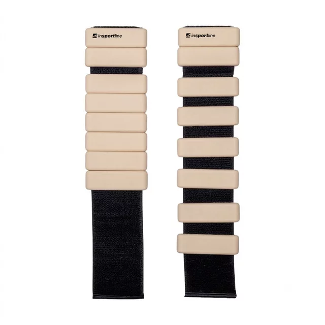 Fitnessgewichte für Knöchel und Handgelenk inSPORTline Brace 2x1,5 kg - mocha mousse