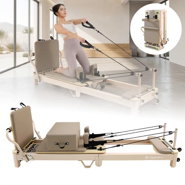 Pilates-Reformer inSPORTline Comfolder EVO - beige