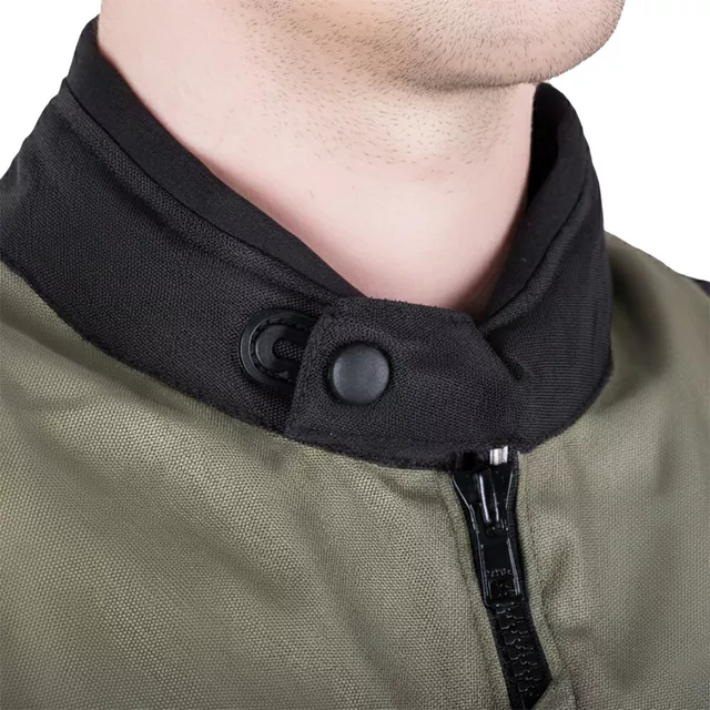 W-TEC Karmal Touring Motorradjacke - černo-olivově zelená