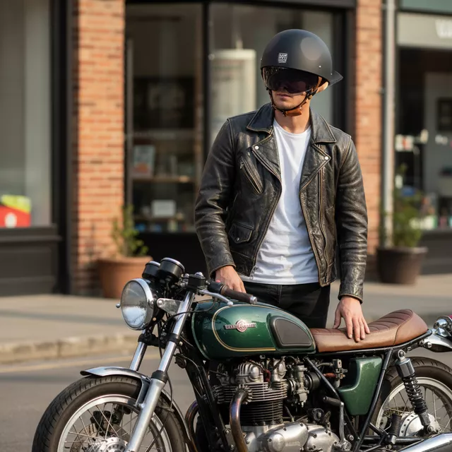 W-TEC Dazeck Retro Open Helm