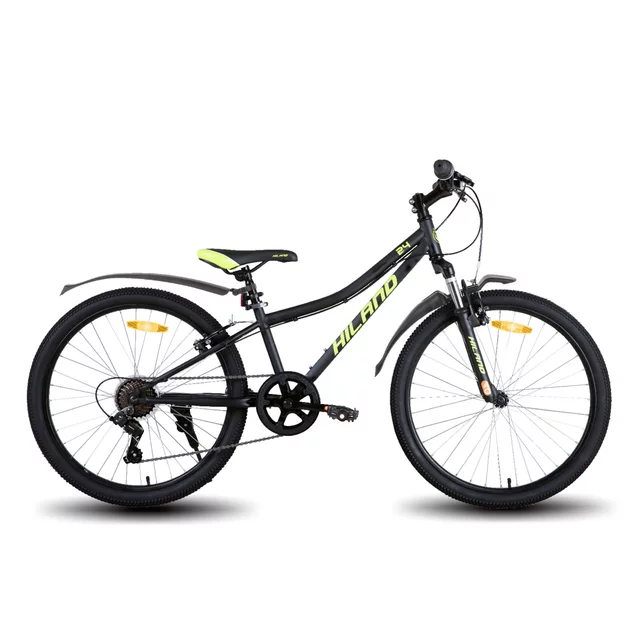 Hiland Climber 24" Junior-Mountainbike • 140–160 cm - schwarz