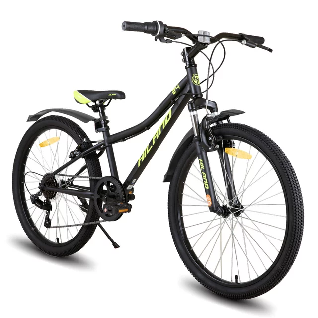 Hiland Climber 24" Junior-Mountainbike • 140–160 cm - schwarz