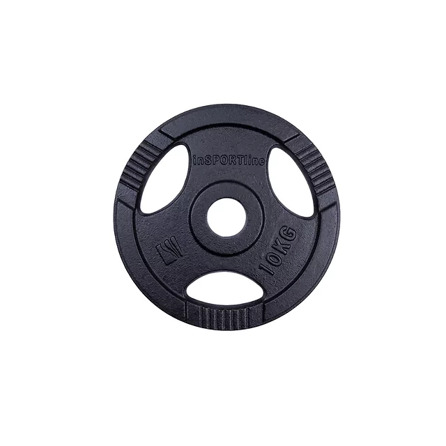 Olympische Scheibe aus Gusseisen inSPORTline Hamerton Schwarz 10 kg 50 mm