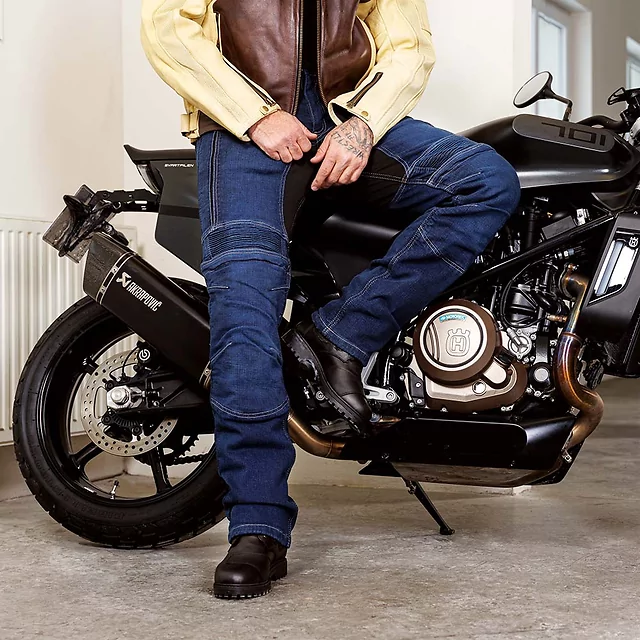 Herren-Motojeans W-TEC Biterillo Evo - blau