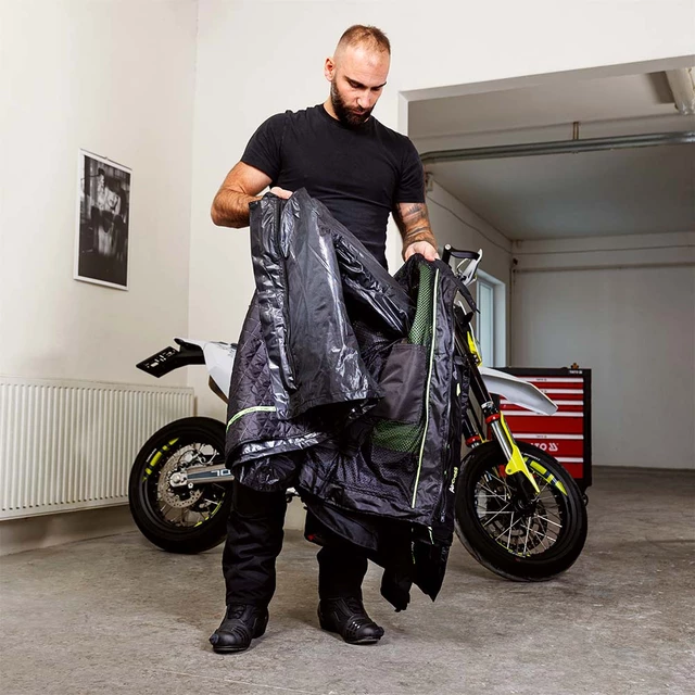 W-TEC Aircross Motorradjacke - schwarz-fluo gelb